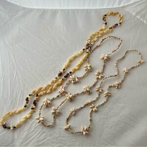 Cowrie Shell Necklaces/Leis - Bundle of 3